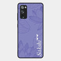 Customized luxury Purple leaves Glossy Metal Case Cove For Samsung Galaxy S20 Fe 5G