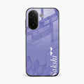 Customized luxury Purple leaves Glossy Metal Case Cove For Vivo V60e 5G
