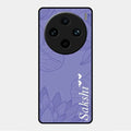 Customized luxury Purple leaves Glossy Metal Case Cove For Vivo X100 Pro 5G