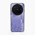 Customized luxury Purple leaves Glossy Metal Case Cove For Vivo X300 Pro 5G