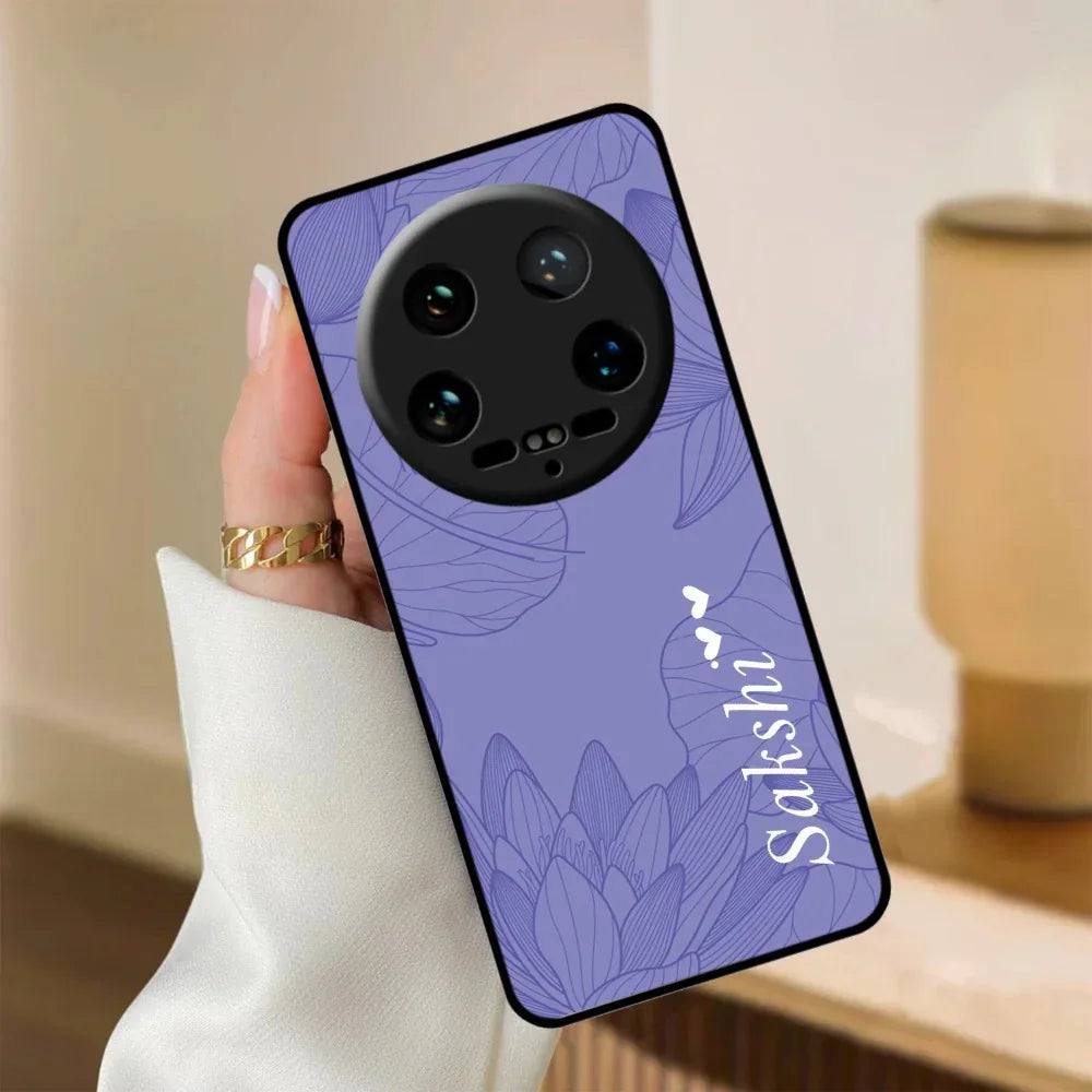 Customized luxury Purple leaves Glossy Metal Case Cover For Redmi - ShopOnCliQ