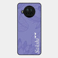 Customized luxury Purple leaves Glossy Metal Case Cove For Xiaomi Mi 10I 5G