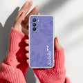 Customized luxury Purple leaves Transparent Silicon Case For iQOO 9 SE 5G