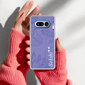 Customized luxury Purple leaves Transparent Silicon Case For Nothing Phone 4A 5G