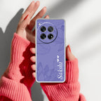 Customized luxury Purple leaves Anti Yellow Case For OnePlus 12 5G
