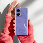 Customized luxury Purple leaves Transparent Silicon Case For OnePlus Nord 2T 5G
