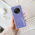 Customized luxury Purple leaves Anti Yellow Case For Oppo F29 Pro 5G