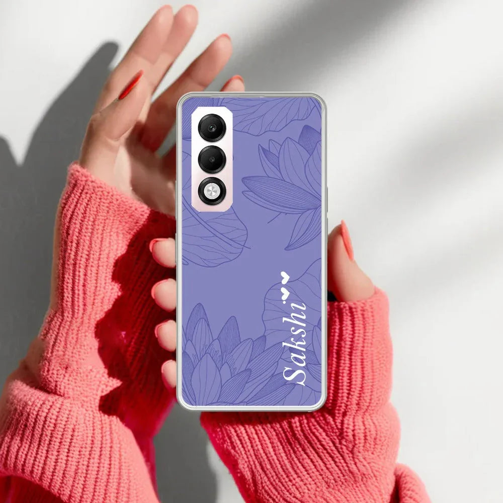 Customized luxury Purple leaves Transparent Silicon Case For Oppo - ShopOnCliQ