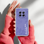 Customized luxury Purple leaves Anti Yelllow Case For Realme 12 Pro Plus 5G