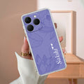 Customized luxury Purple leaves Anti Yellow Case For Realme 15T 5G