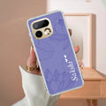 Customized luxury Purple leaves Transparent Silicon Case For Realme 15 5G