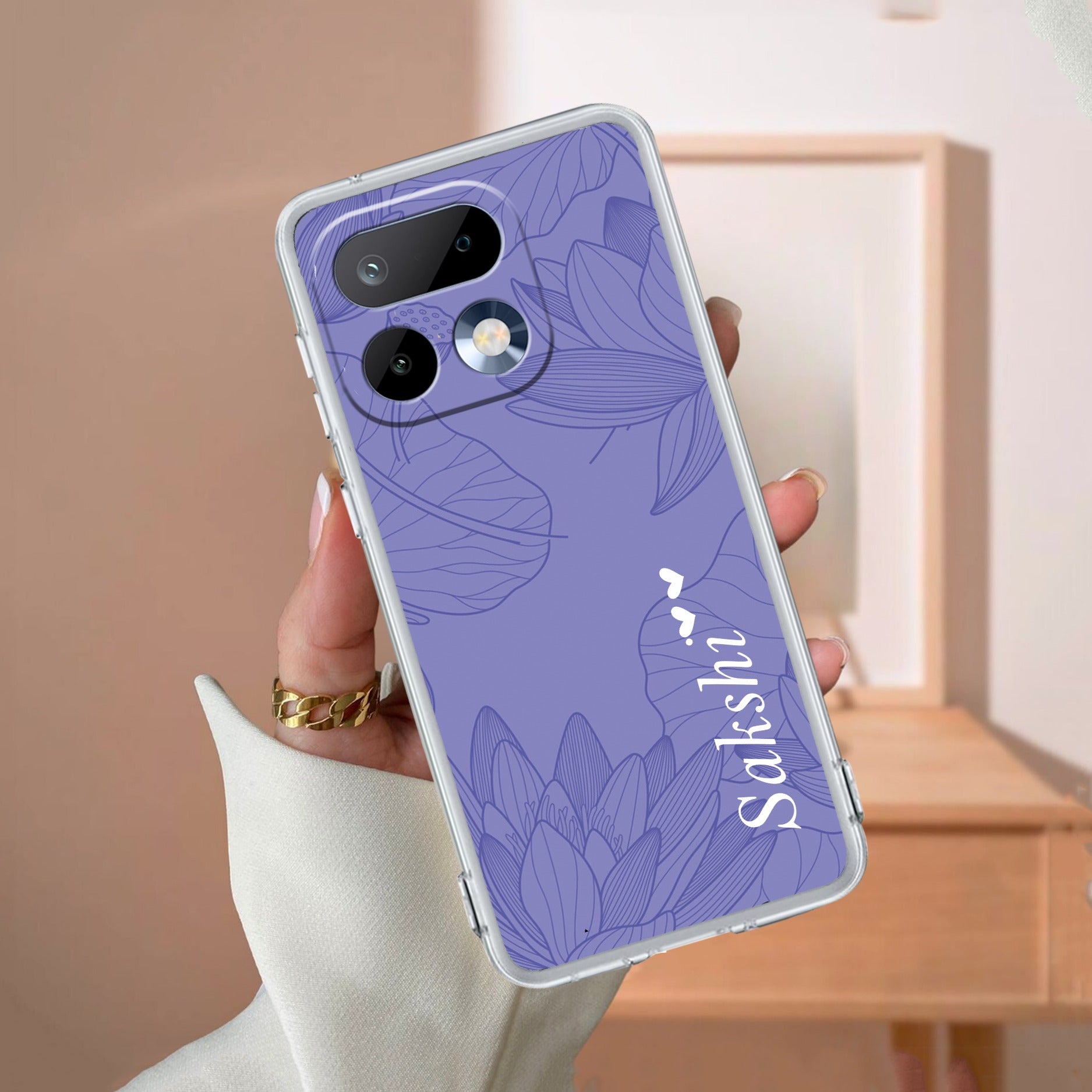 Customized luxury Purple leaves Anti Yelllow Case For Realme 16 Pro Plus 5G