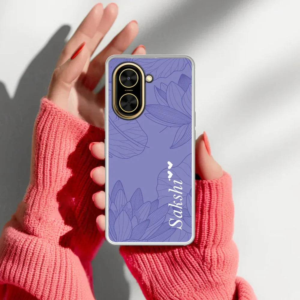 Customized luxury Purple leaves Transparent Silicon Case For Redmi/Xiaomi - ShopOnCliQ