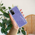 Customized luxury Purple leaves Transparent Silicon Case For Redmi Note 11T 5G