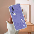 Customized luxury Purple leaves Transparent Silicon Case For Vivo T4 Ultra 5G