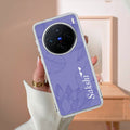 Customized luxury Purple leaves Anti Yellow Case ForVivo X300 5G