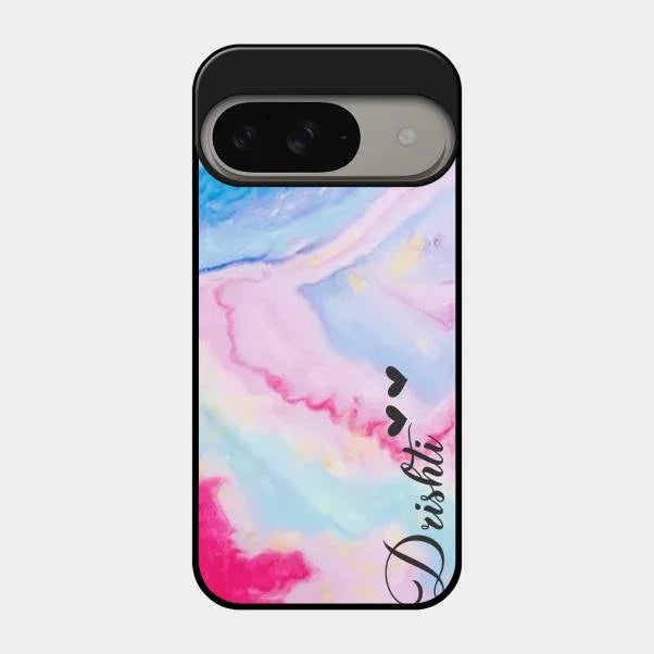 Customized Rainbow Glossy Metal Case Cover For Google Pixel 9 5G