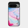 Customized Rainbow Glossy Metal Case Cover For Google Pixel 9 Pro 5G