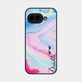 Customized Rainbow Glossy Metal Case Cover For Google Pixel 9A 5G