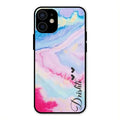 Customized Rainbow Glossy Metal Case Cover For iPhone 12 mini