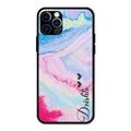 Customized Rainbow Glossy Metal Case Cover For iPhone 12 Pro