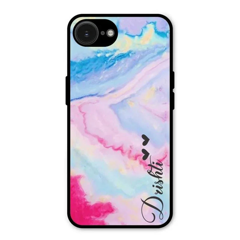 Customized Rainbow Glossy Metal Case Cover For iPhone 16e