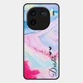 Customized Rainbow Glossy Metal Case Cover For iQOO 12 5G