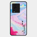 Customized Rainbow Glossy Metal Case Cover For iQOO Neo 7 Pro 5G