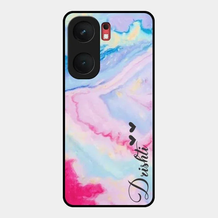 Customized Rainbow Glossy Metal Case Cover For iQOO Neo 9 Pro 5G