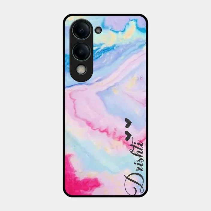 Customized Rainbow Glossy Metal Case Cover For iQOO Z10 Lite