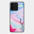 Customized Rainbow Glossy Metal Case Cover For iQOO Z9 5G