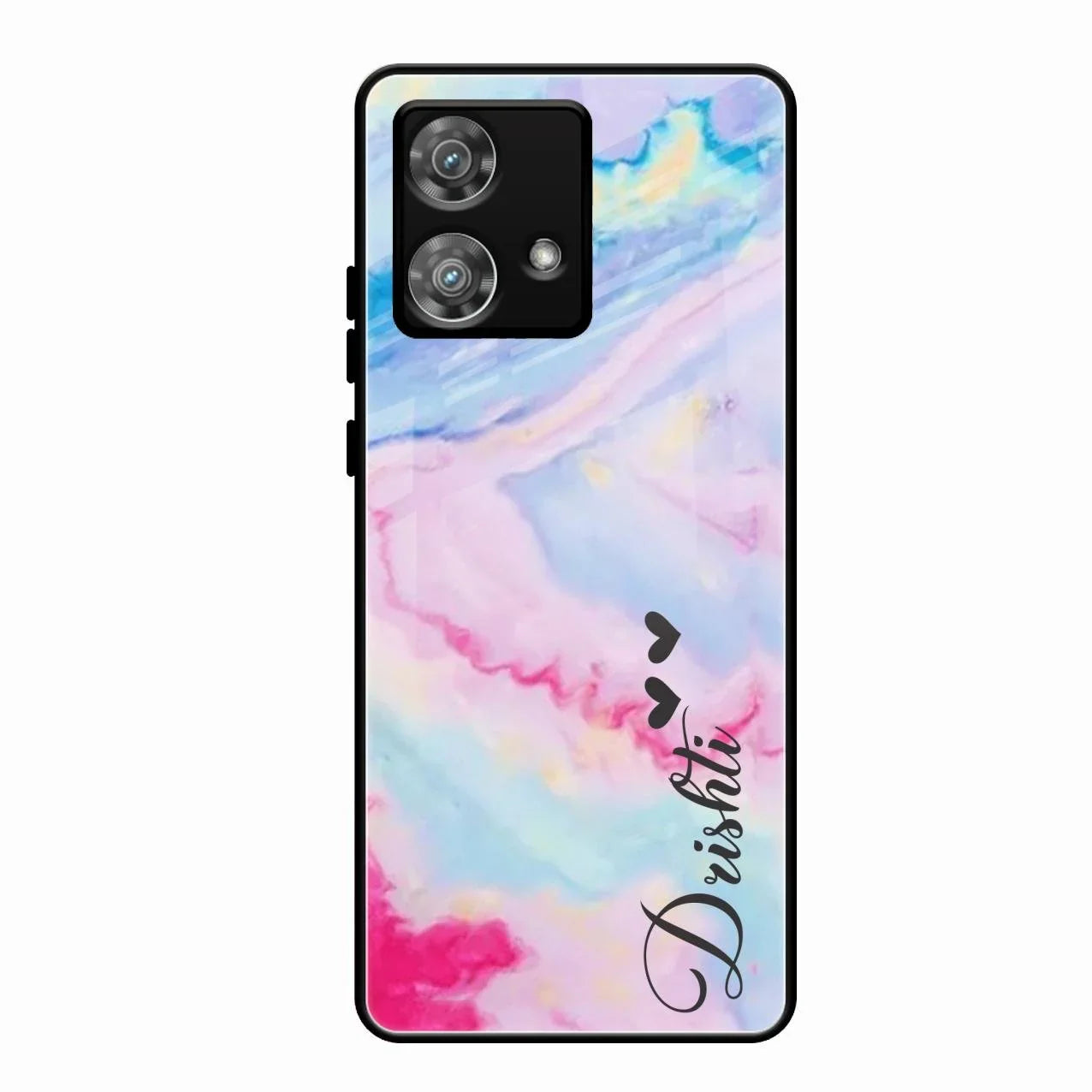 Customized Rainbow Glossy Metal Case Cover For Motorola Edge 40 5G