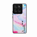 Customized Rainbow Glossy Metal Case Cover For Motorola Edge 60 Fusion 5G