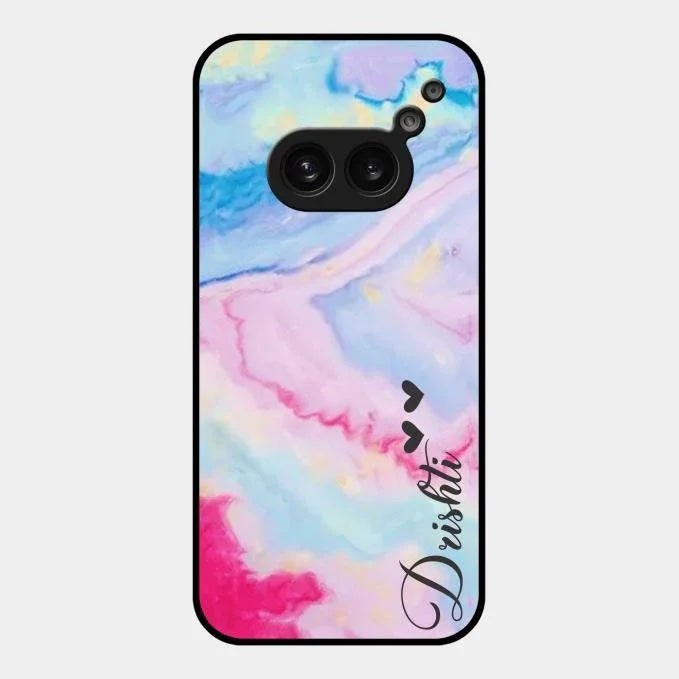 Customized Rainbow Glossy Metal Case Cover For Nothing Phone 2A 5G