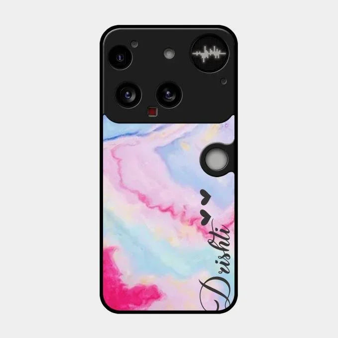 Customized Rainbow Glossy Metal Case Cover For Nothing Phone 3 5G
