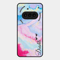 Customized Rainbow Glossy Metal Case Cover For Nothing Phone 3A 5G