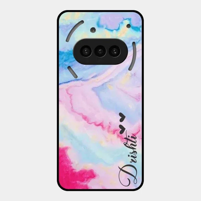 Customized Rainbow Glossy Metal Case Cover For Nothing Phone 3A 5G