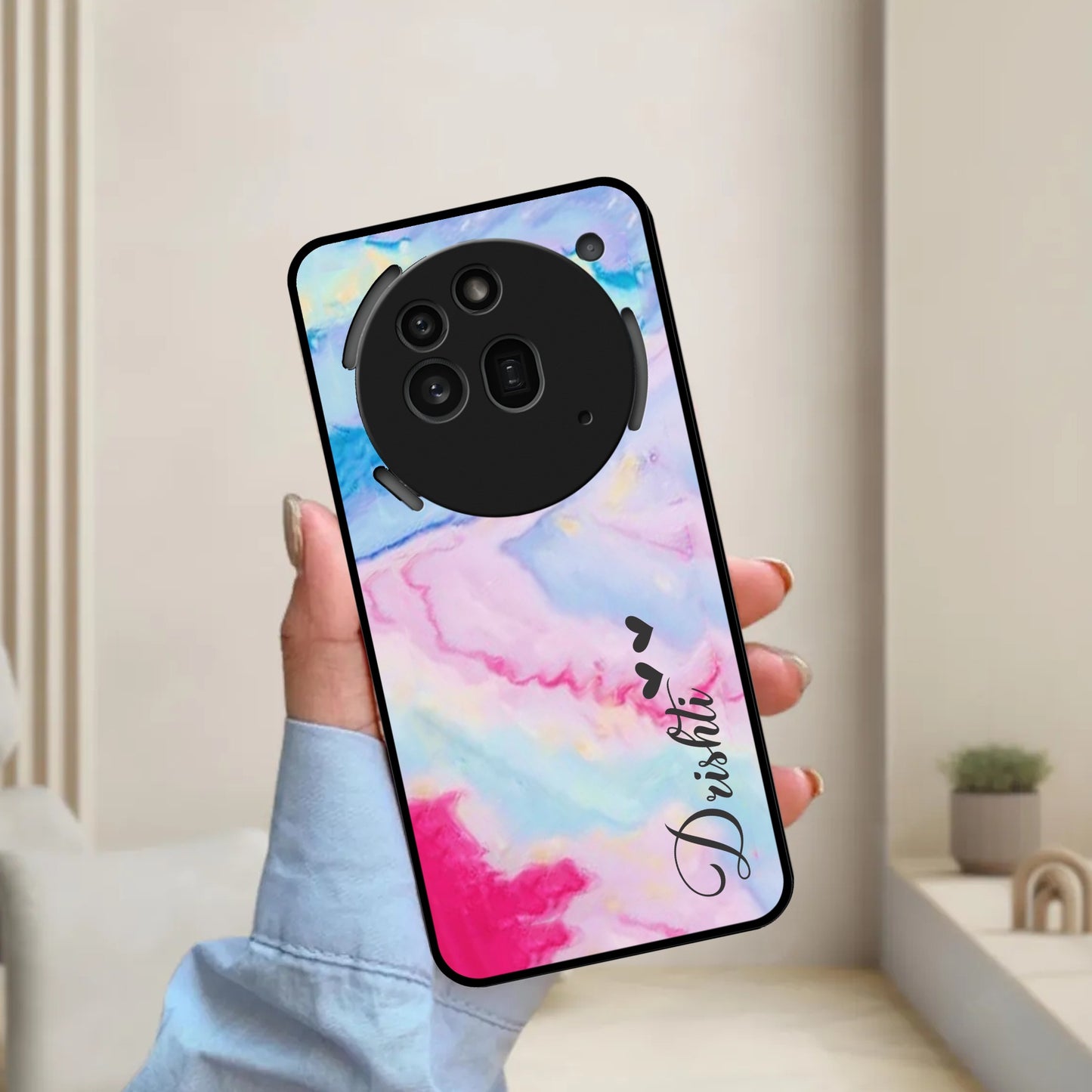 Customized Rainbow Glossy Metal Case Cover For Nothing