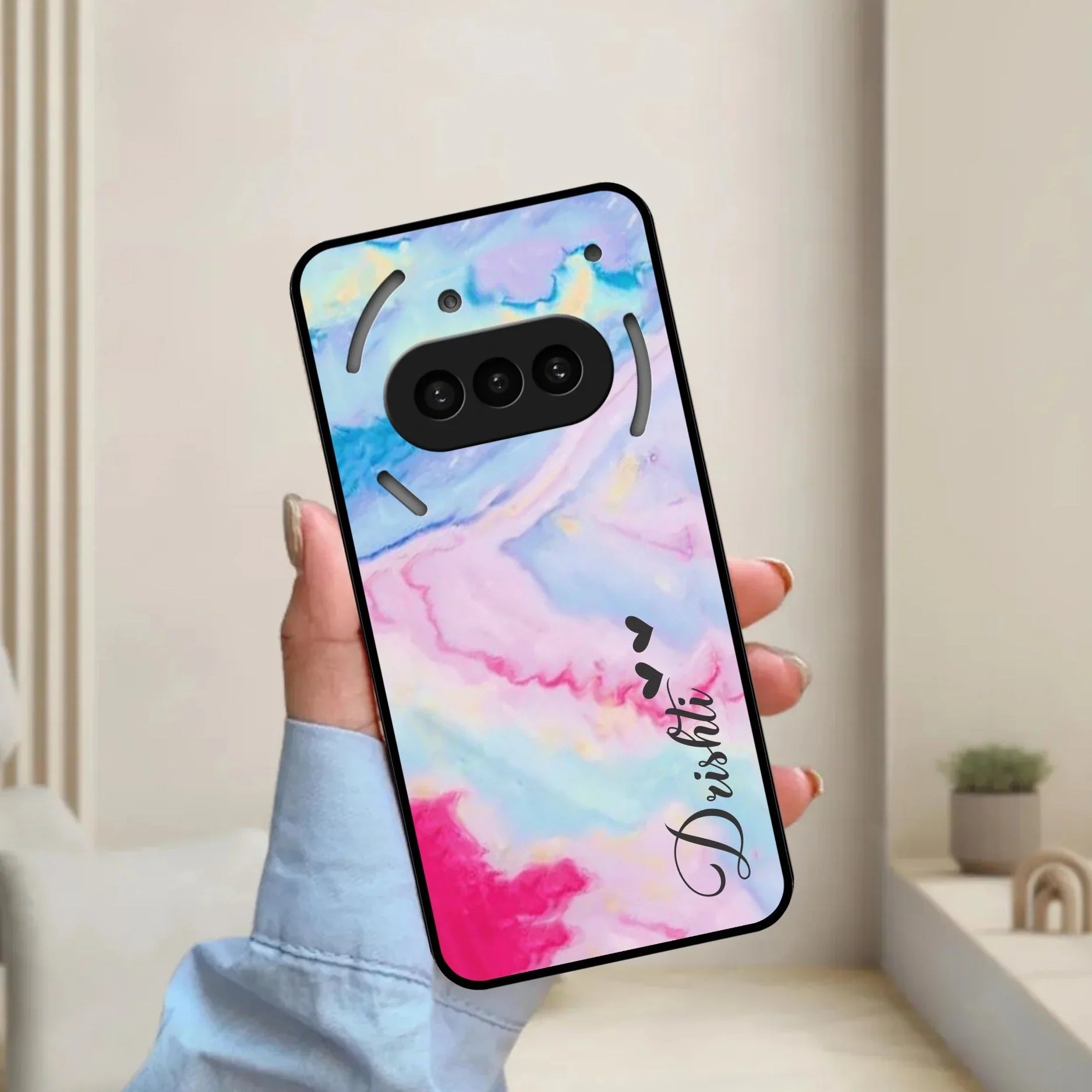 Customized Rainbow Glossy Metal Case Cover For Nothing - ShopOnCliQ