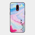 Customized Rainbow Glossy Metal Case Cover For Oneplus 7