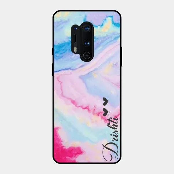 Customized Rainbow Glossy Metal Case Cover For Oneplus 8 Pro
