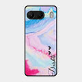 Customized Rainbow Glossy Metal Case Cover For Oneplus Nord 4 5G