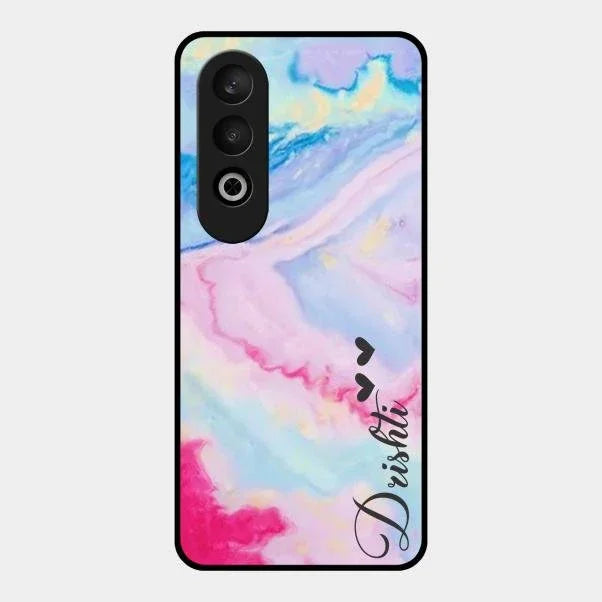 Customized Rainbow Glossy Metal Case Cover For Oneplus Nord Ce 4 5G