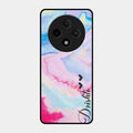 Customized Rainbow Glossy Metal Case Cover For Oppo F27 Pro Plus 5G