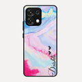 Customized Rainbow Glossy Metal Case Cover For Oppo F31 5G
