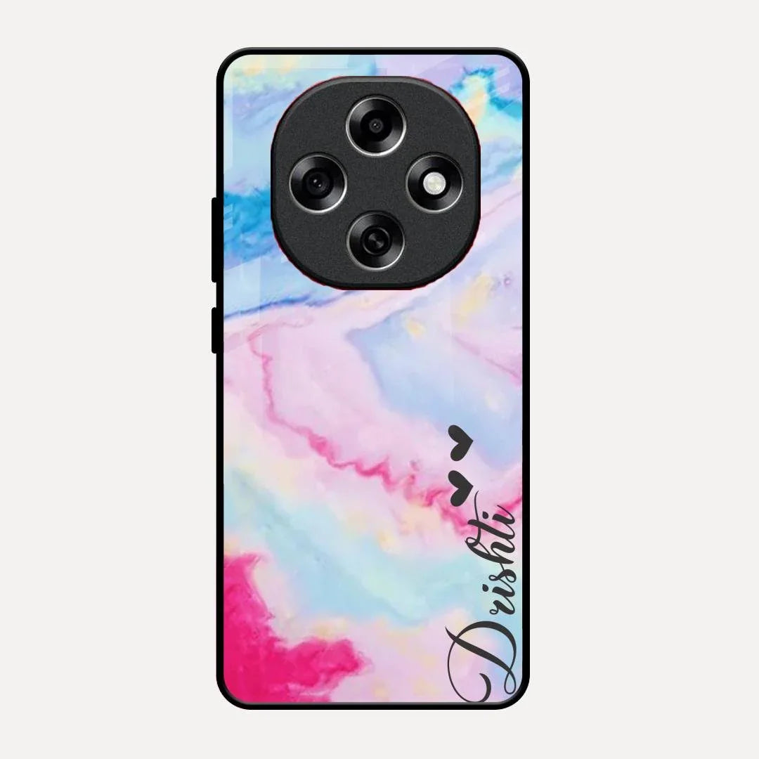 Customized Rainbow Glossy Metal Case Cover For Oppo F31 Pro 5G