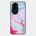 Customized Rainbow Glossy Metal Case Cover For Oppo Reno 10 Pro Plus 5G