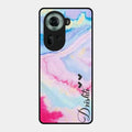 Customized Rainbow Glossy Metal Case Cover For Oppo Reno 11 5G