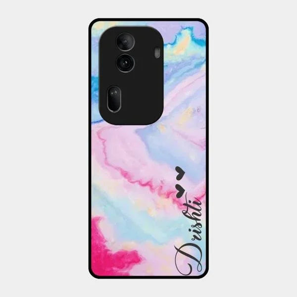Customized Rainbow Glossy Metal Case Cover For Oppo Reno 11 Pro 5G