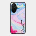 Customized Rainbow Glossy Metal Case Cover For Poco F7 5G